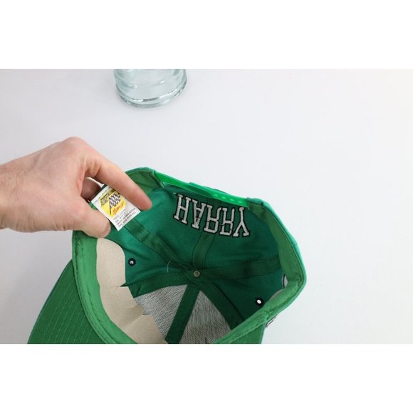 NOS Vintage 90s NASCAR Harry Gant Block Letter Spell Out Snapback Hat Green - Picture 7 of 7